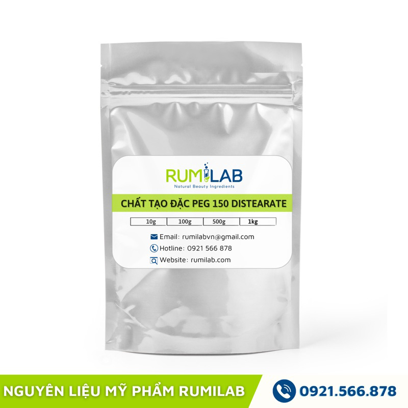 50-500g Chất tạo đặc, gel cho dầu gội,sữa tắm PEG-150 Distearate - Nguyên liệu mỹ phẩm
