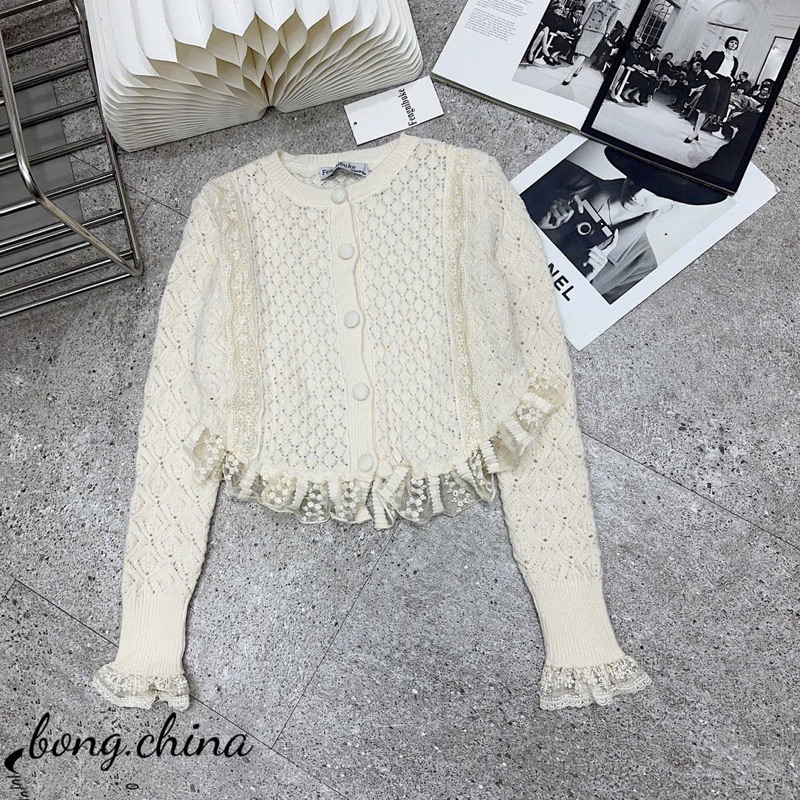 Áo len phối bèo tay dài Z.R TQXK