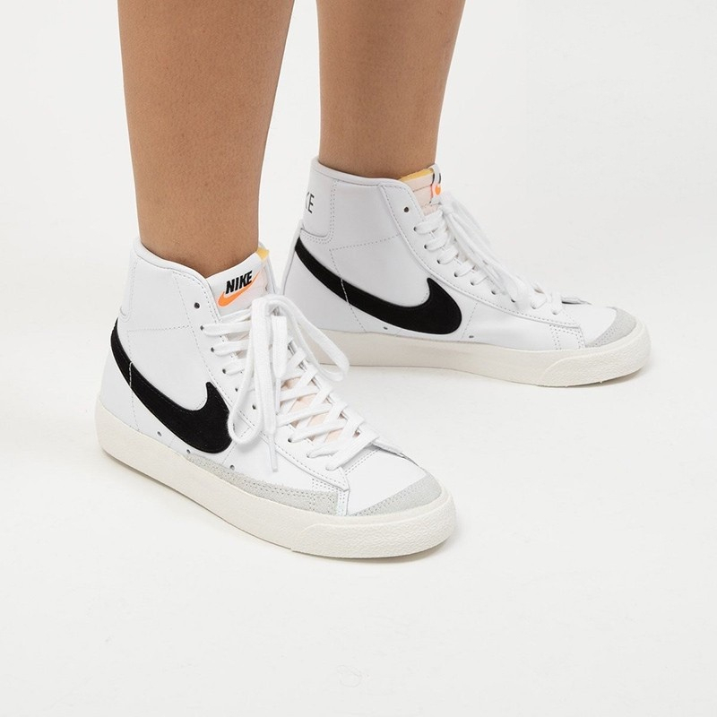 Giày Sneaker Nike_Blazer Mid 77 Vintage White Black thấp cổ-cao cổ Thời Trang Hàng Đẹp Full Box
