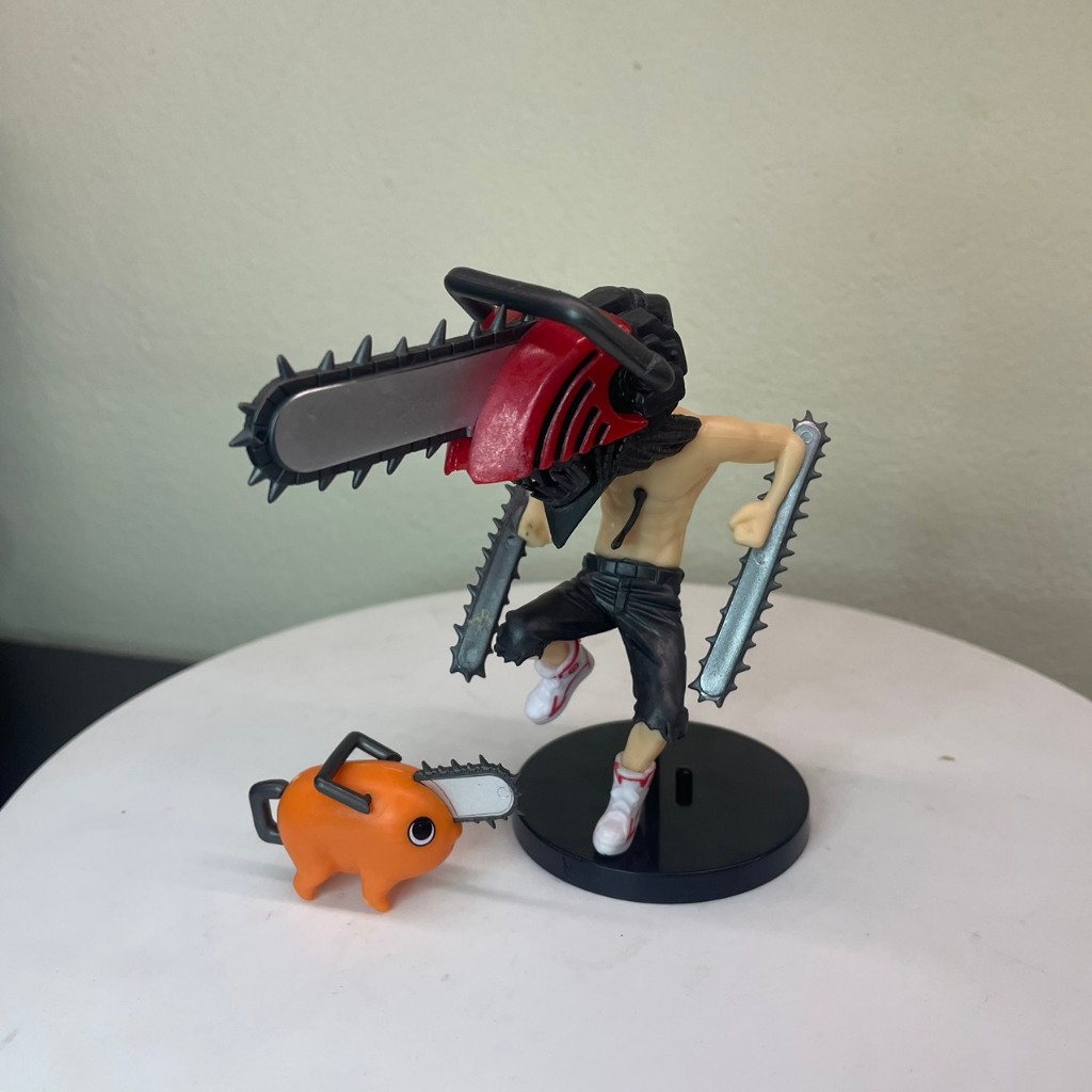 MÔ HÌNH CHIBI CHAINSAW MAN VS POCHITA ANIME, SƯU TẦM TRANG TRÍ DECOR LIGHT STORE MOHINH, BỘ QUÀ TẶNG