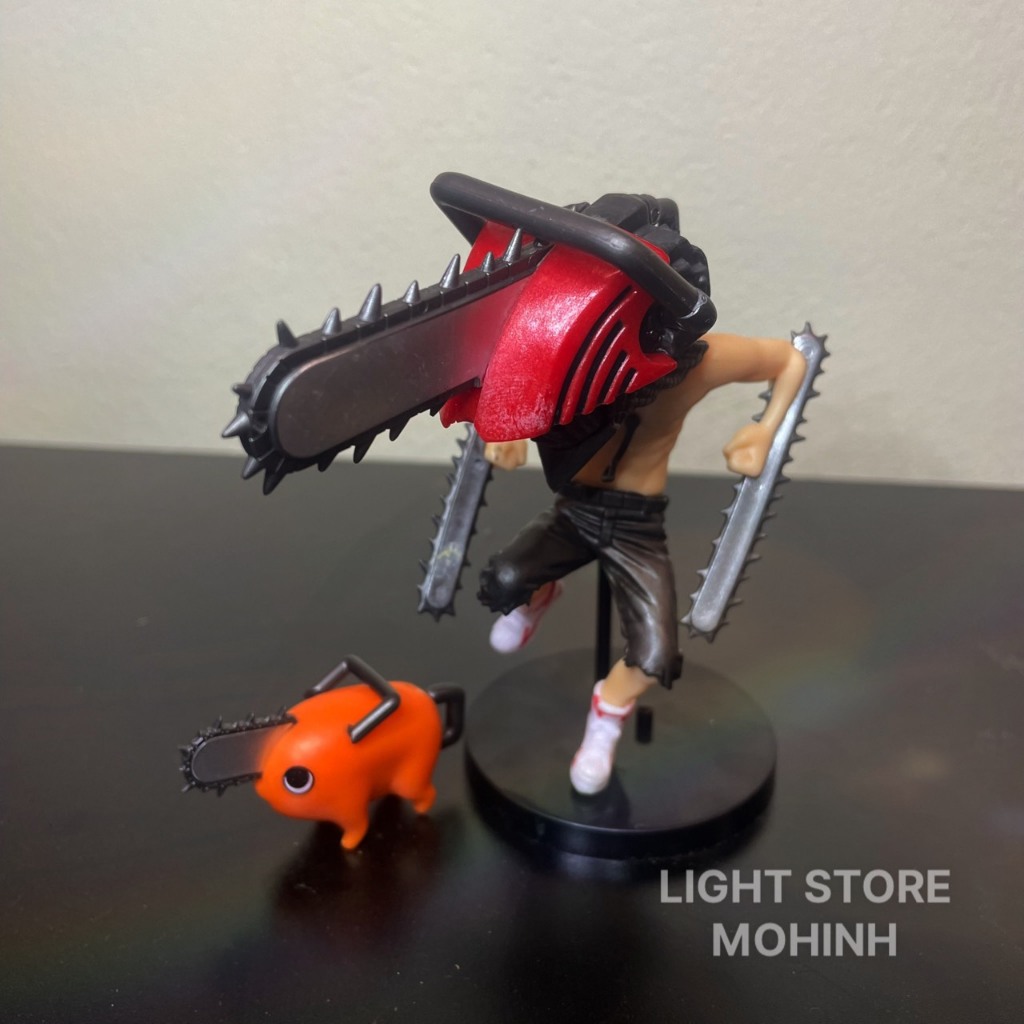MÔ HÌNH CHIBI CHAINSAW MAN VS POCHITA ANIME, SƯU TẦM TRANG TRÍ DECOR LIGHT STORE MOHINH, BỘ QUÀ TẶNG