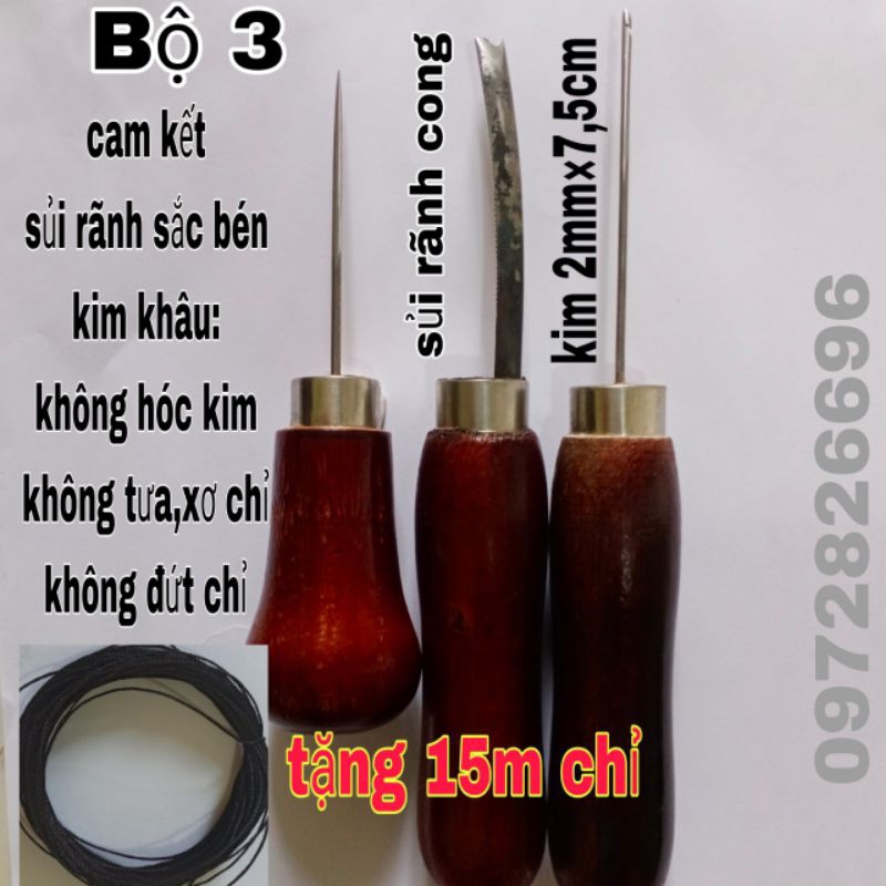 Kim khâu giày,sủi rãnh giày dép hàng chất lượng cao ( Tặng 10mét chỉ)