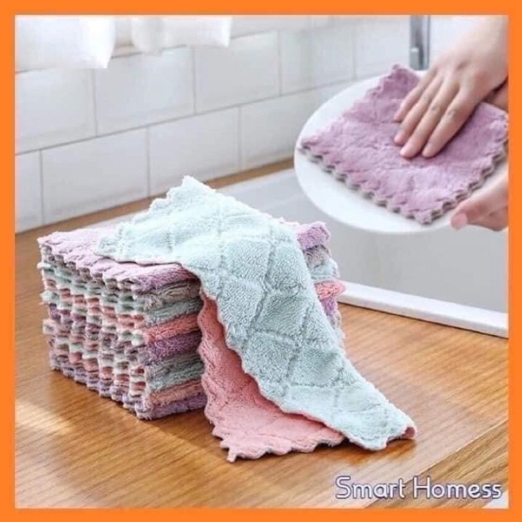 Khăn lau 2 mặt Siêu sạch , khăn lau bếp lau bàn lau tay đa năng thấm nước Siêu tốt