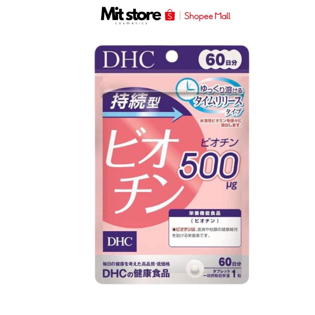 Viên Uống DHC Biotin Ngăn Rụng Tóc Sustained Release Biotin 60 ngày/60 viên