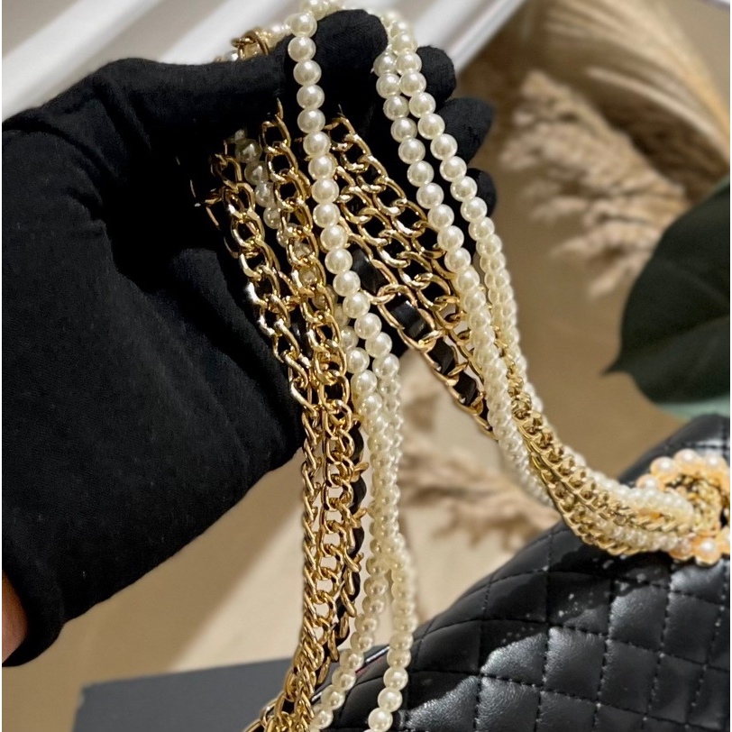 TÚI CHA NEO WESTMINSTER  SZ26 DA CỪU QUAI NGỌC