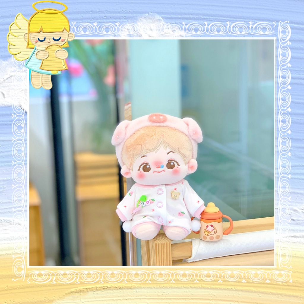 Bộ đồ em bé sơ sinh đi ngủ cho bé doll 20cm