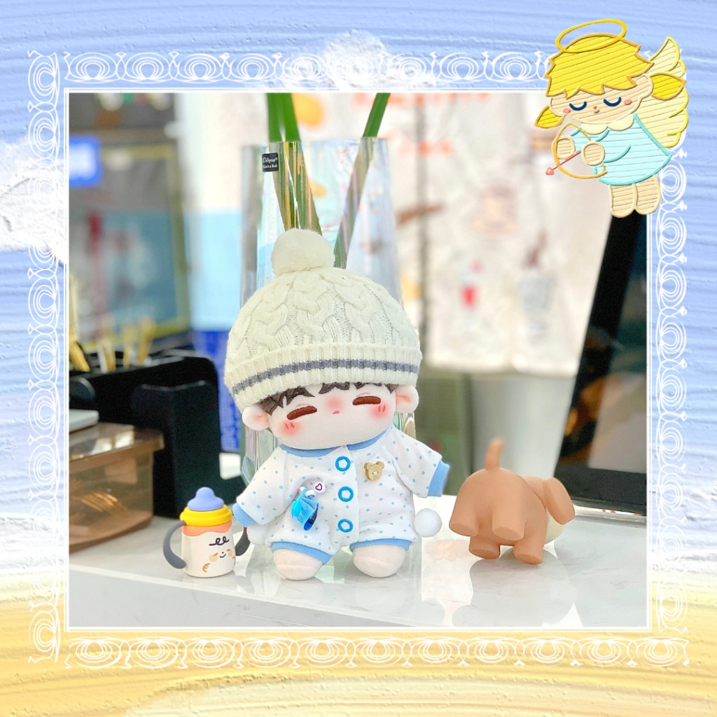 Bộ đồ em bé sơ sinh đi ngủ cho bé doll 20cm