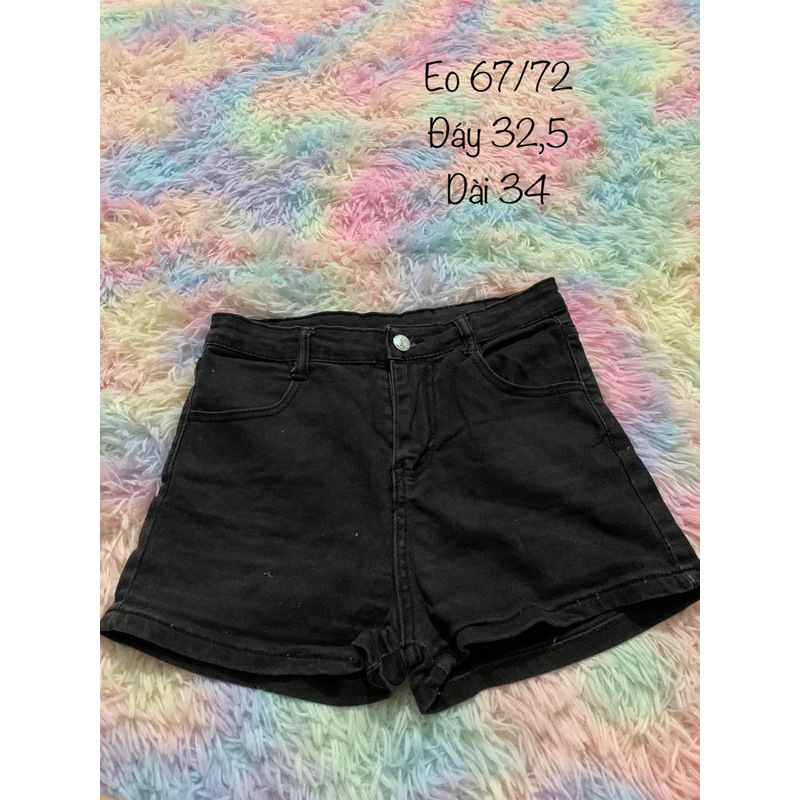 Quần short jean lưng cao eo 68/72