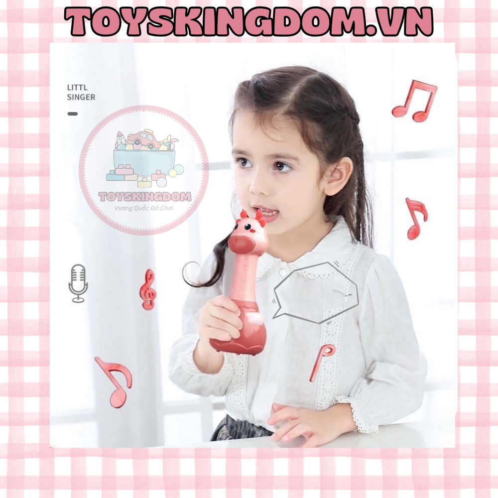 Micro Tích Hợp Loa Và Đèn Phát Nhạc Vui Nhộn Dành Cho Bé