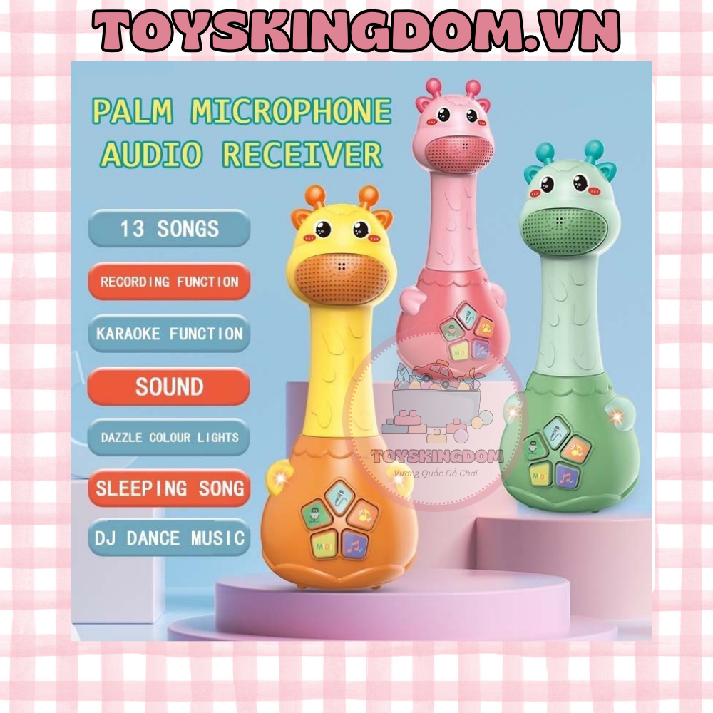 Micro Tích Hợp Loa Và Đèn Phát Nhạc Vui Nhộn Dành Cho Bé