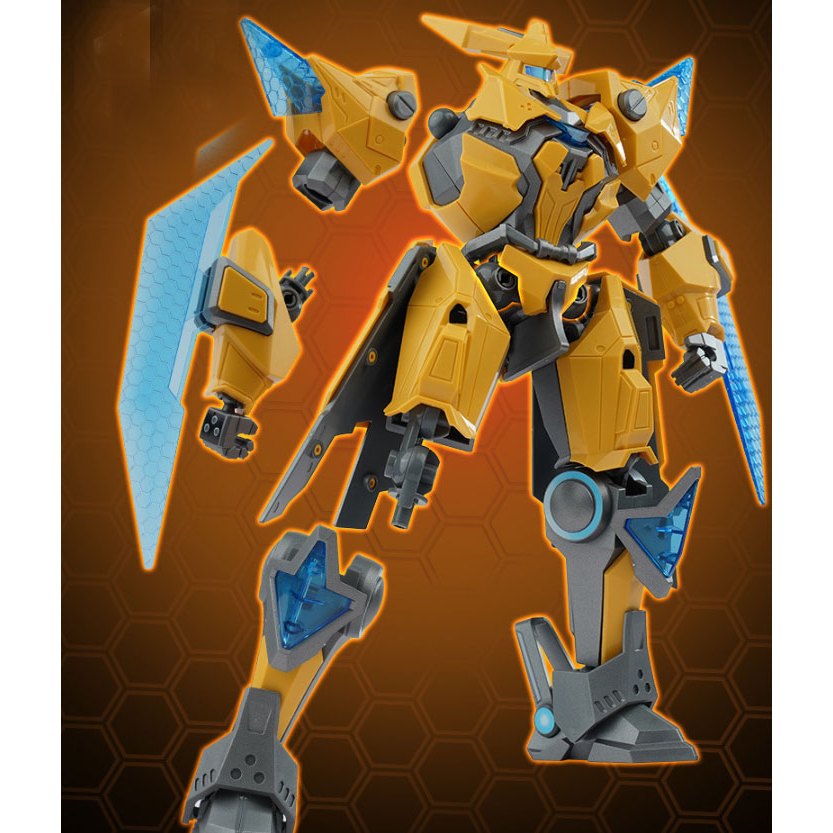 Đồ chơi mô hình lắp ráp trẻ em - Tia chớp Vàng Thú Vương Đại Chiến Chiến binh Robot Tranformer Biến hình 2 in 1