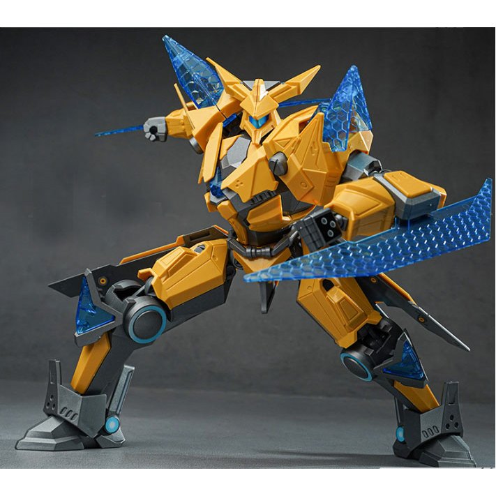 Đồ chơi mô hình lắp ráp trẻ em - Tia chớp Vàng Thú Vương Đại Chiến Chiến binh Robot Tranformer Biến hình 2 in 1