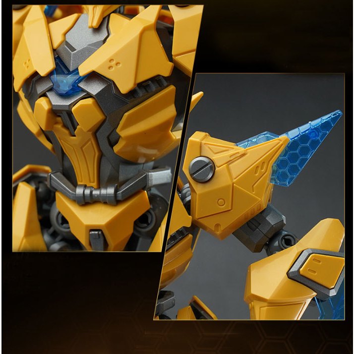 Đồ chơi mô hình lắp ráp trẻ em - Tia chớp Vàng Thú Vương Đại Chiến Chiến binh Robot Tranformer Biến hình 2 in 1