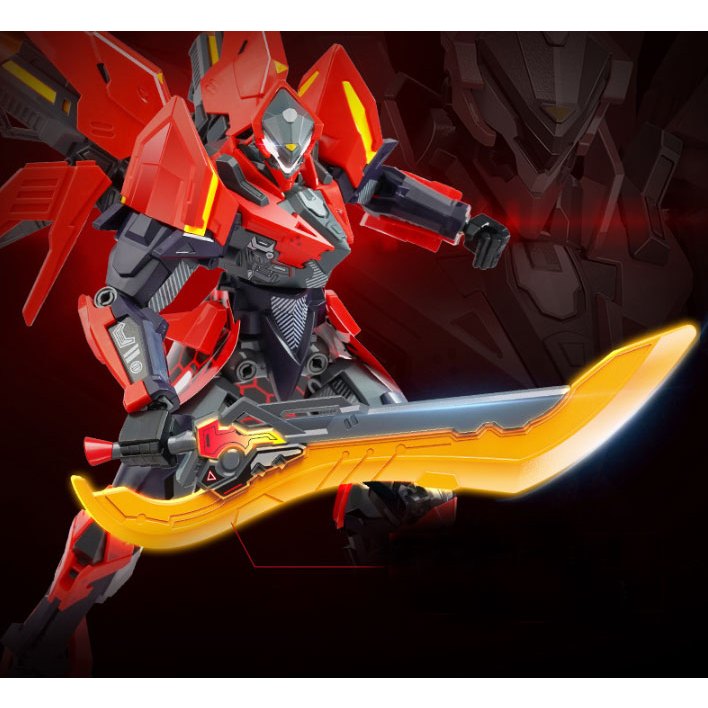 Đồ chơi mô hình lắp ráp trẻ em - Tia chớp ĐỏThú Vương Đại Chiến Chiến binh Robot Tranformer Biến hình 2 in 1