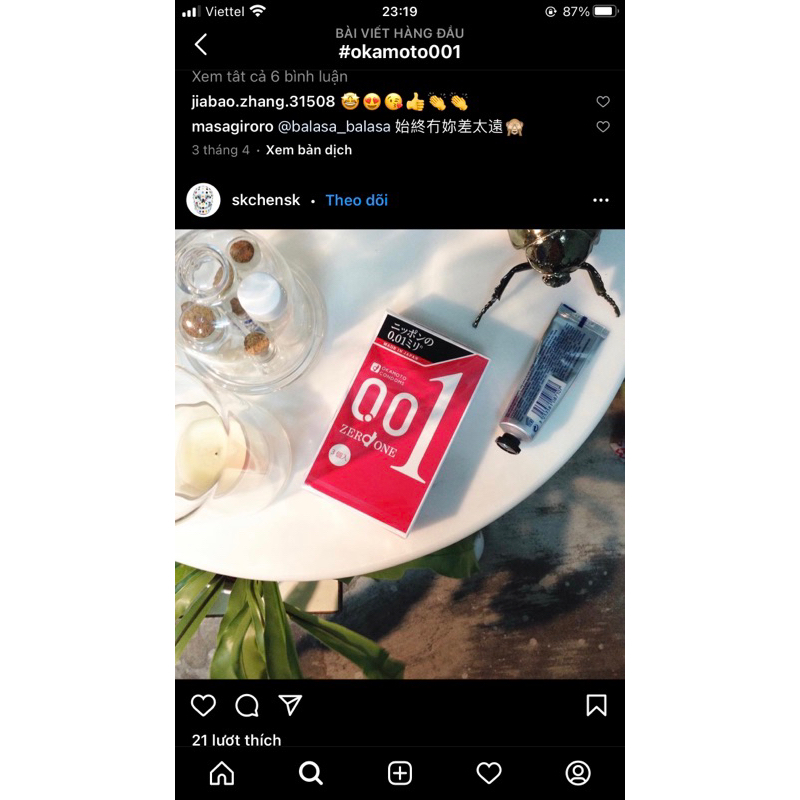 Bao cao su Nhật OKAMOTO