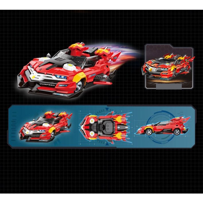 Đồ chơi mô hình lắp ráp trẻ em - Tôn Ngộ Không Thú Vương Đại Chiến Chiến binh Robot Tranformer Biến hình 2 in 1