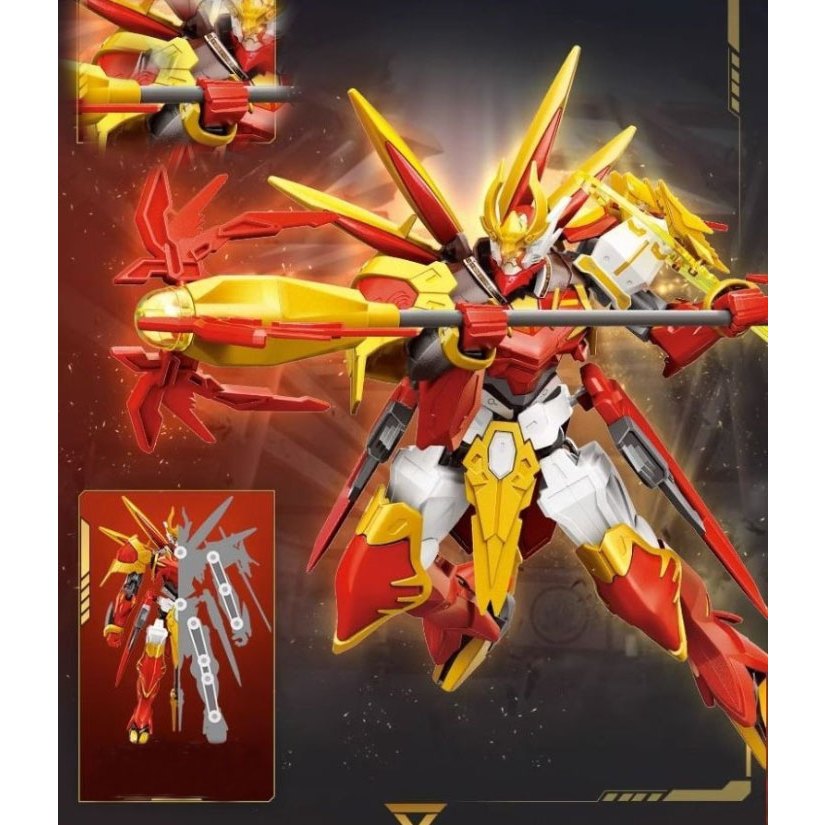 Đồ chơi mô hình lắp ráp trẻ em - Tề Thiên Đại Thánh Thú Vương Đại Chiến Chiến binh Robot Tranformer Biến hình 2 in 1