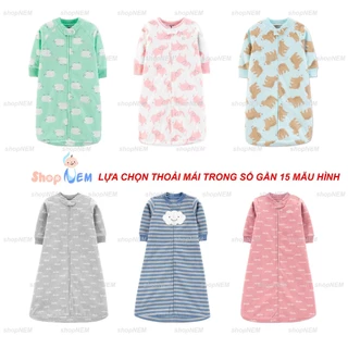 CHỌN MẪU Túi ngủ cho bé chất liệu nỉ bông dài tay chăn nhộng chũn ấm áp cho bé mùa đông hàng xuất dư shop NEM