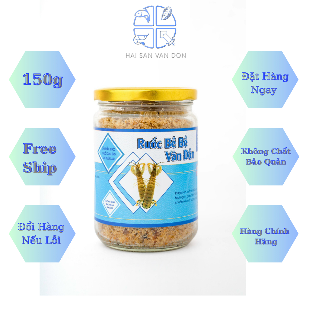 Ruốc Bề Bề Vân Đồn 150g ĐẬM ĐÀ HƯƠNG VỊ BIỂN Ngọt, Mềm, Thơm Và Giàu Dinh Dưỡng