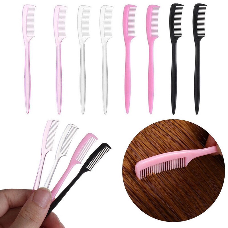 Lược mini chải tóc búp bê trong suốt 9cm