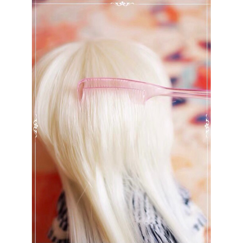 Lược mini chải tóc búp bê trong suốt 9cm
