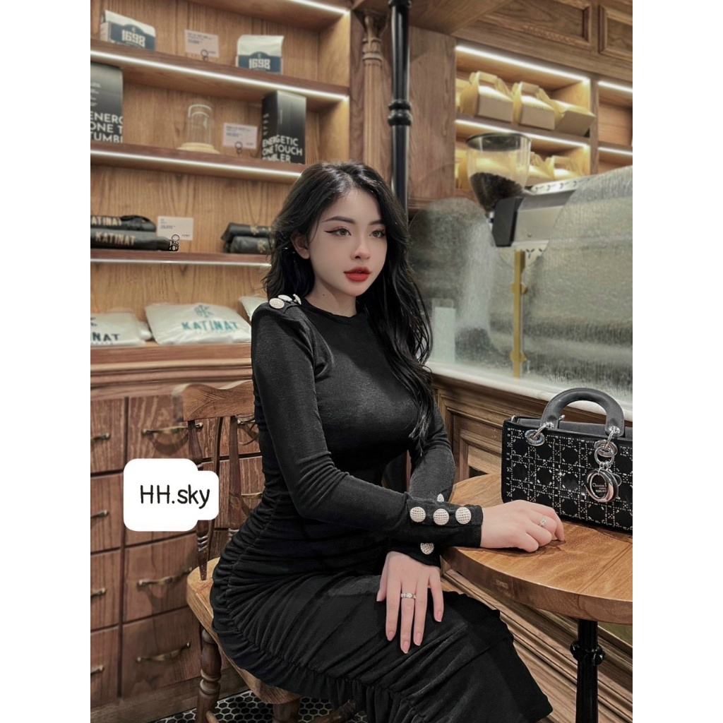 VÁY BODY NHUNG DÚM KIM CƯƠNG