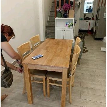 ♥️Bàn gỗ cao su Bàn làm việc.Giao hàng hoả tóc HCM 🚀