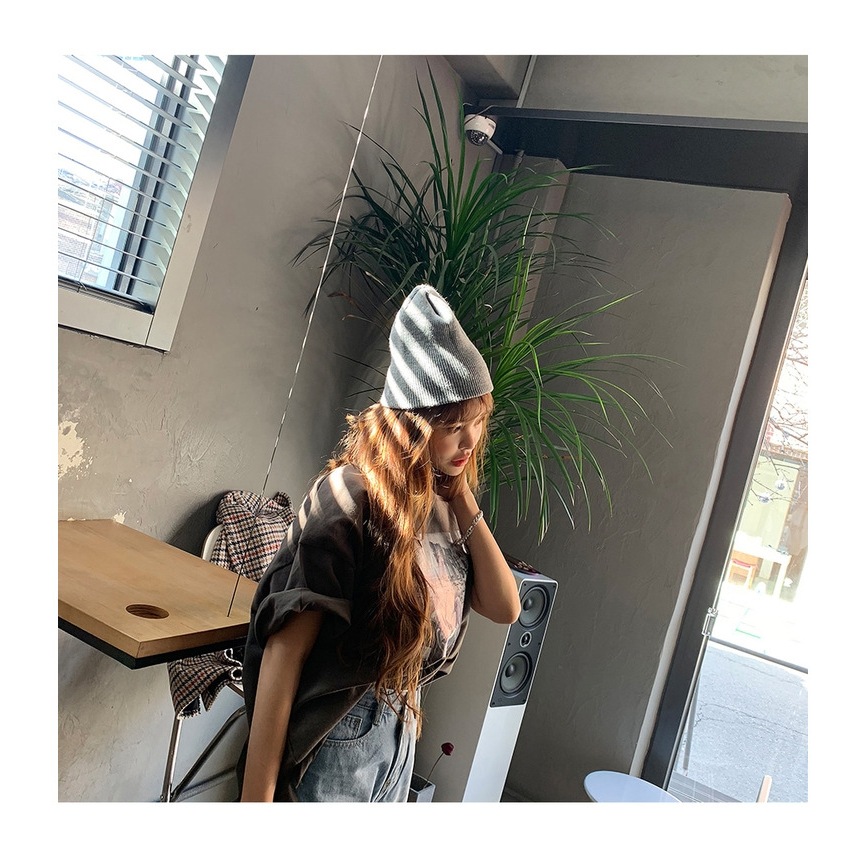 Nón len Beanie Nam nữ Unisex Trùm tai Mũ len beanie trơn nam nữ Form dài Giữ ấm Thu Đông Hàn Quốc Thời trang