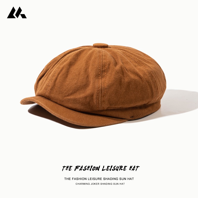 Mũ nồi beret Newsboy Nam nữ unisex Vành ngắn Nón nồi bê rê Phong cách Cổ điển Vintage Thời trang