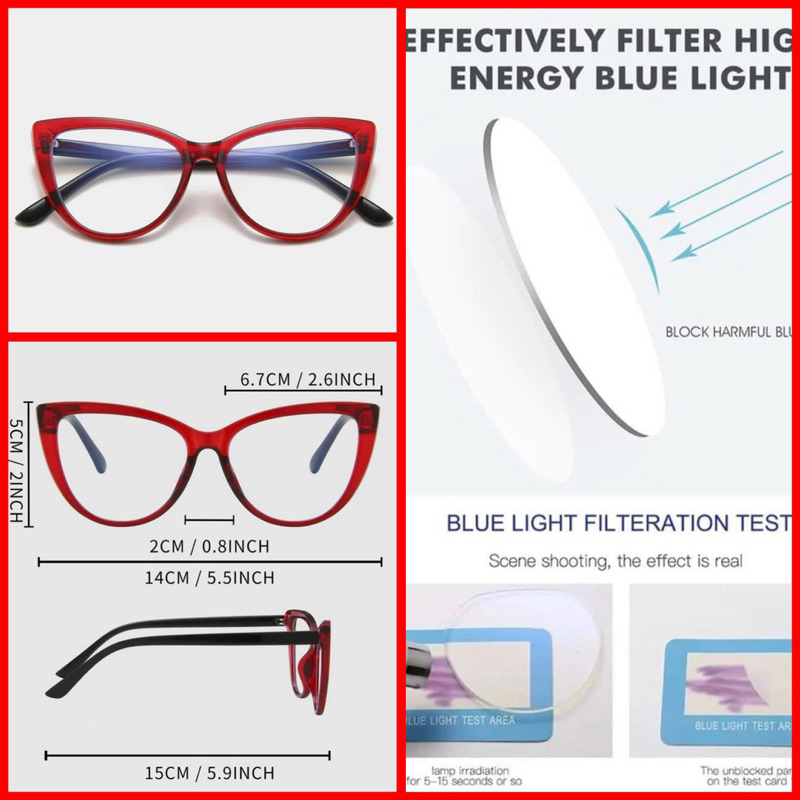 Kính Shein, chống ánh sáng xanh, chống UV400, hàng chuẩn auth, fullbox đầy đủ hộp da đựng kính và khăn lau