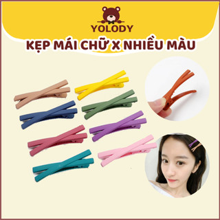 Kẹp tóc mái Yolody cặp mái chữ X nhiều màu kẹp tóc Hàn Quốc xinh xắn KT016