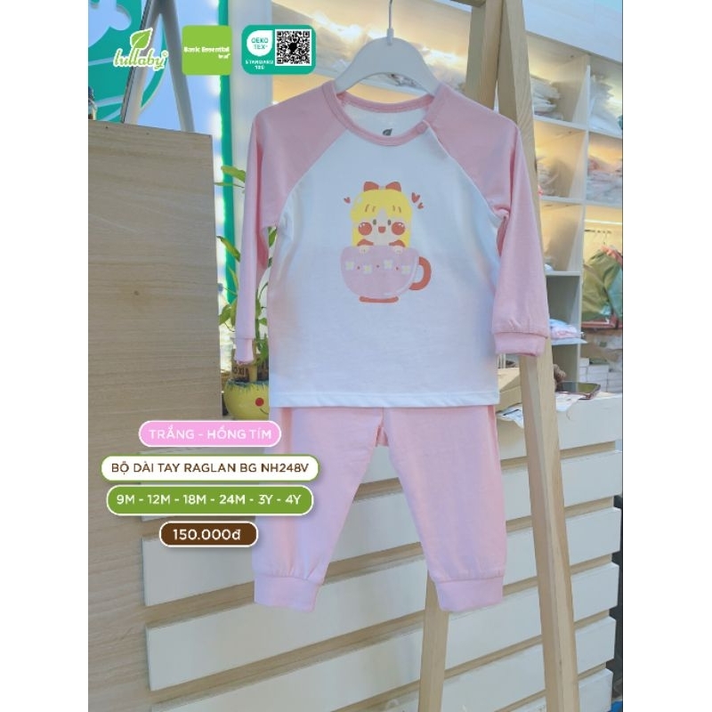 Bộ dài tay Lullaby bé trai, bé gái