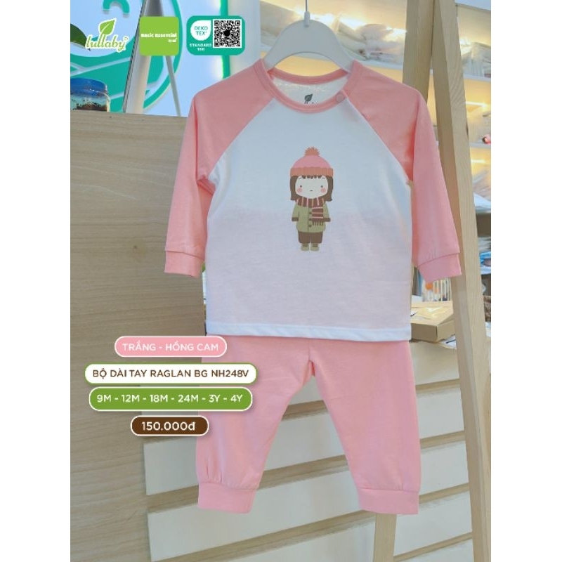 Bộ dài tay Lullaby bé trai, bé gái