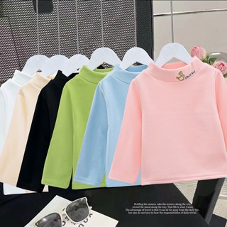 Áo giữ nhiệt thu đông cổ 3 phân cho bé trai bé gái từ 5-15kg , vải len tăm xuất xin nhiều màu- A25