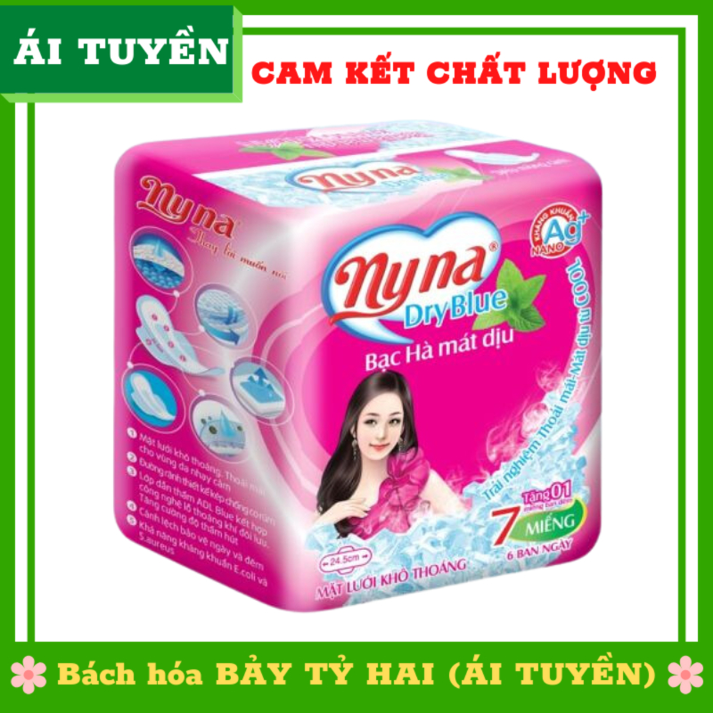 Băng vệ sinh Nyna hồng mát dịu icool gói 7 miếng