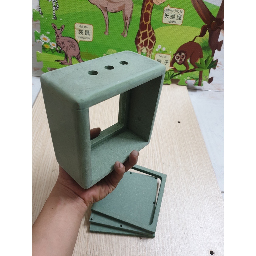 Box loa bluetooth mini vuông kích thước 14.5 x 14.5 x 7cm cho anh em thích độ loa DIY