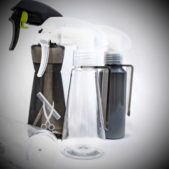 Bình xịt cắt tóc barber họa tiết caro VIC+