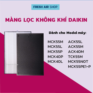 Màng lọc không khí daikin mck55, ack55, tck55, mck40, ack40, tck40, màng lọc daikin trứng, daikin nội địa nhật