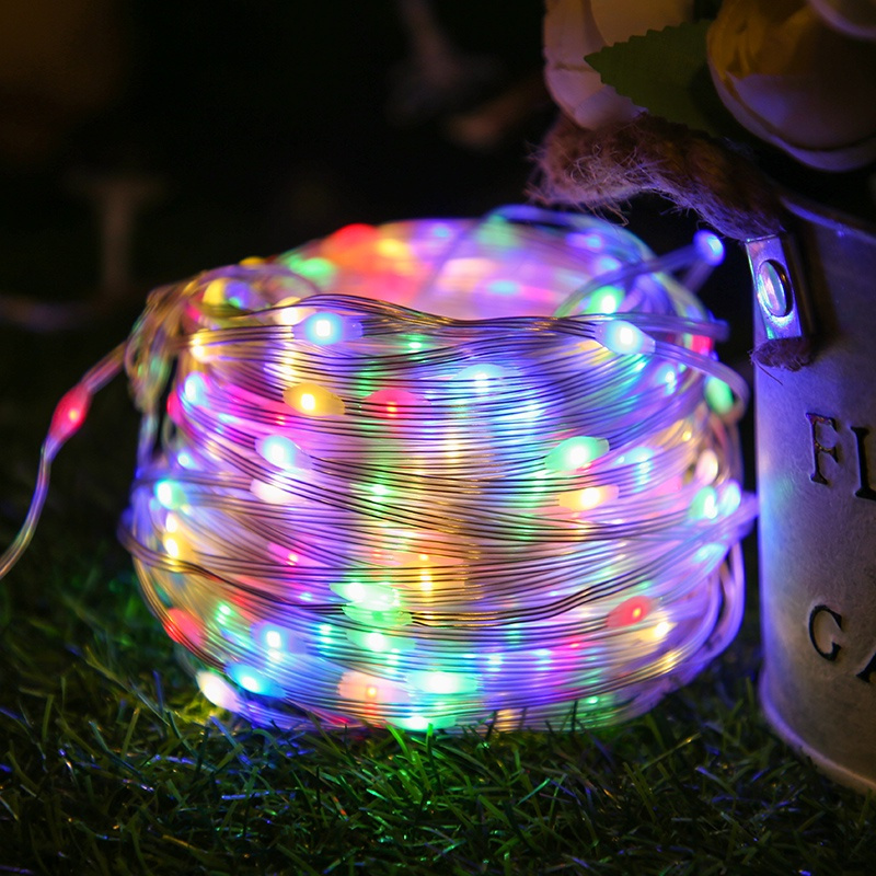 Dây đèn led 100% chống nước ngoài trời. Đèn chớp nháy hạt gạo