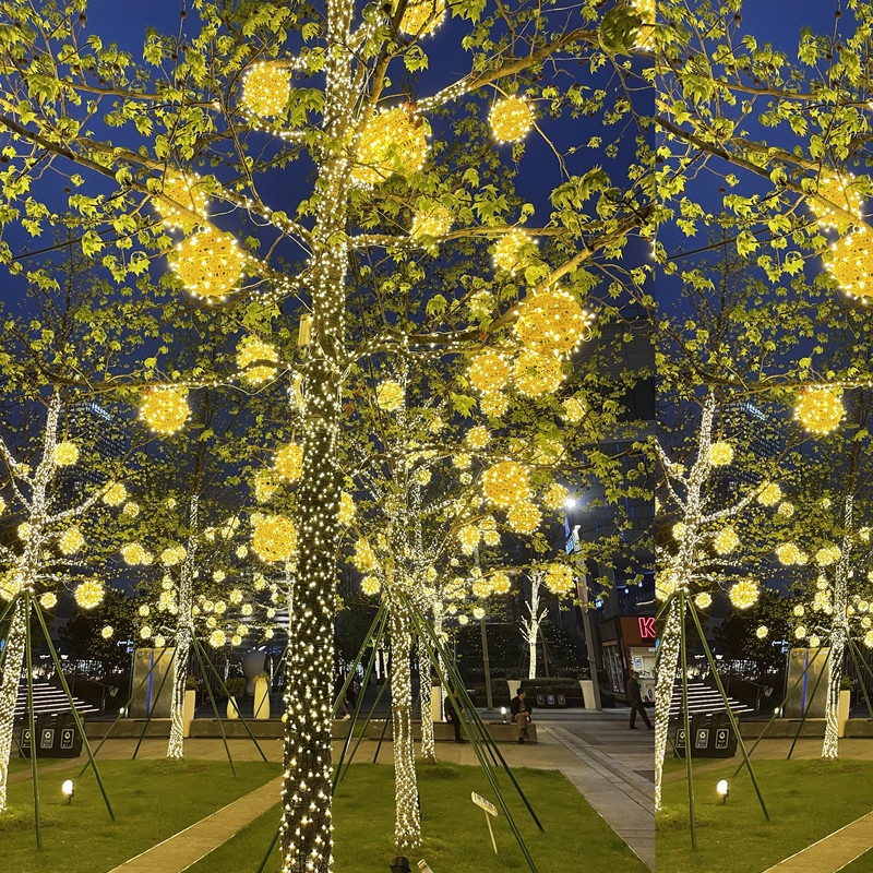 Dây đèn led 100% chống nước ngoài trời. Đèn chớp nháy hạt gạo