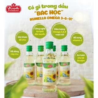 Dầu ép lạnh Omega 369 Kunella Đức cho bé ăn dặm từ 6 tháng (date 2024)