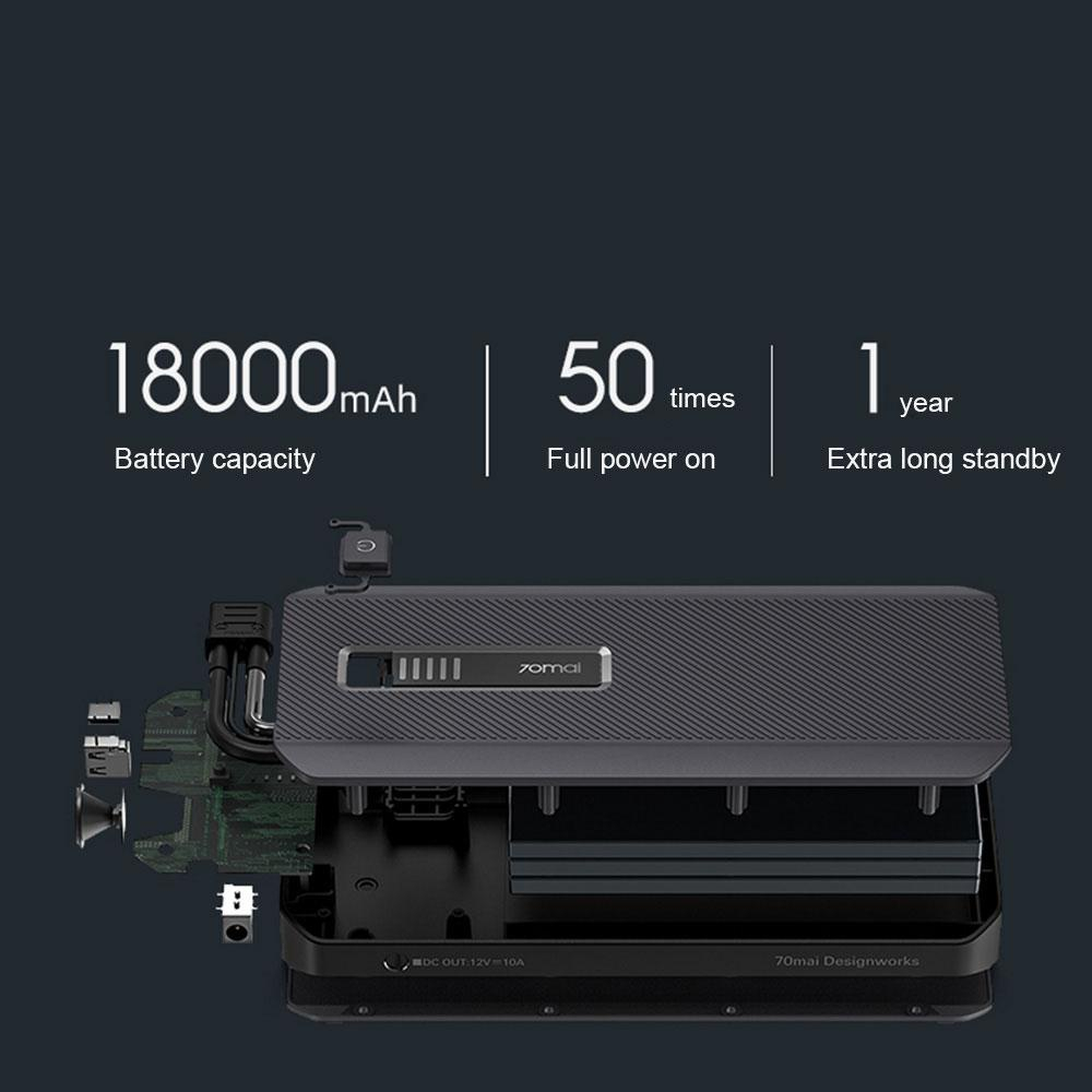 Bộ Kích Điện Bình Ắc Quy Xe Ô tô Xiaomi 70 mai Midrive PS01 / PS06 Đa Năng Khẩn Cấp Kiêm Pin Dự Phòng , Bảo hành 2 năm