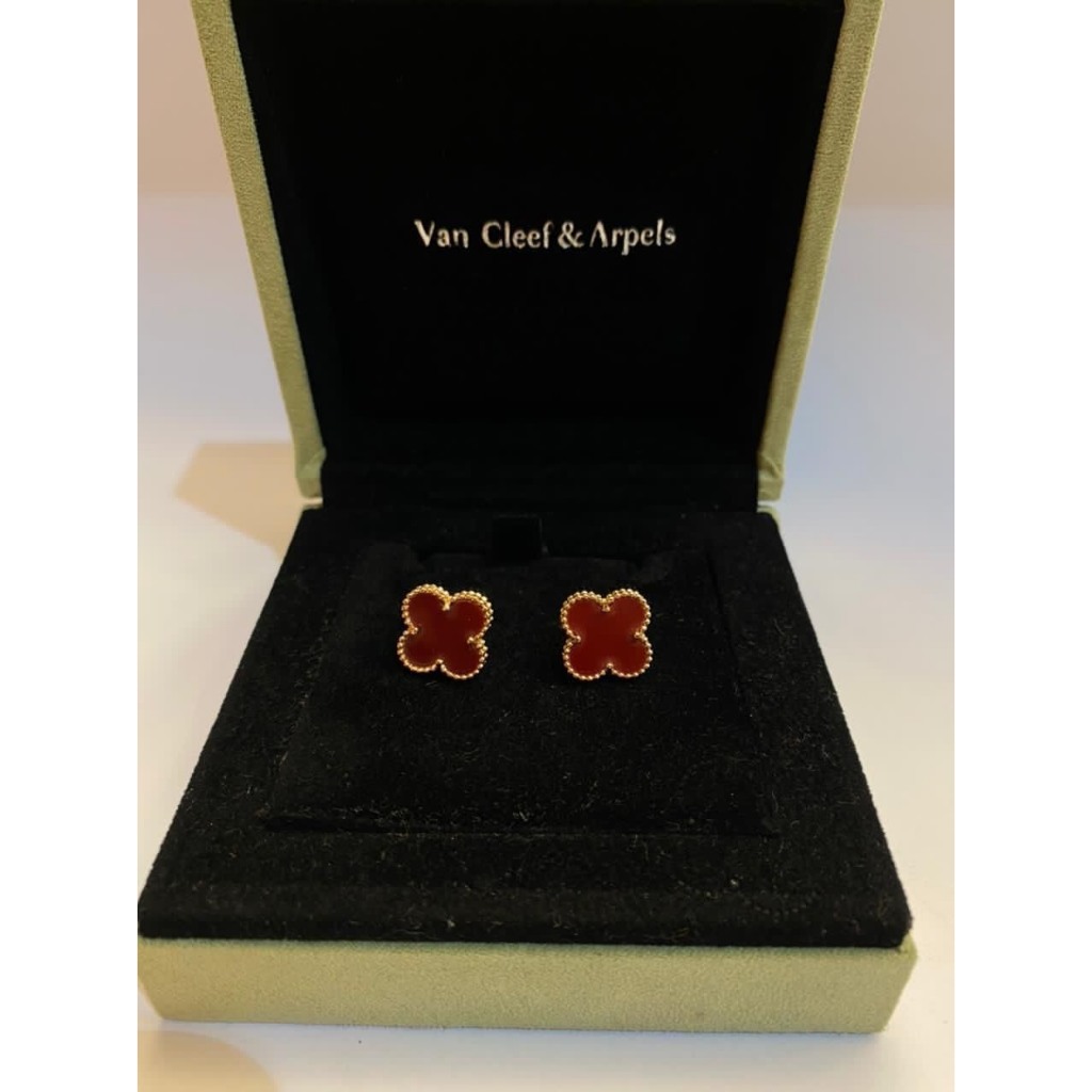 Bộ Trang Sức Nữ Hoa Đỏ HD Jewelry - Set Trang Sức Với 3 Món Bông Tai, Lắc Tay, Dây Chuyền Siêu Sang