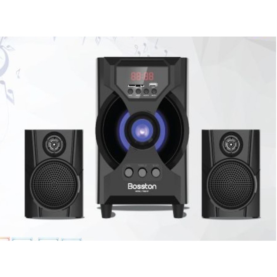 Loa Vi Tính Loa PC Laptop Máy Tính Để Bàn Bosston T1850-BT Led RGB Công Suất 40W Tích Hợp Bluetooth, Usb, Thẻ Nhớ