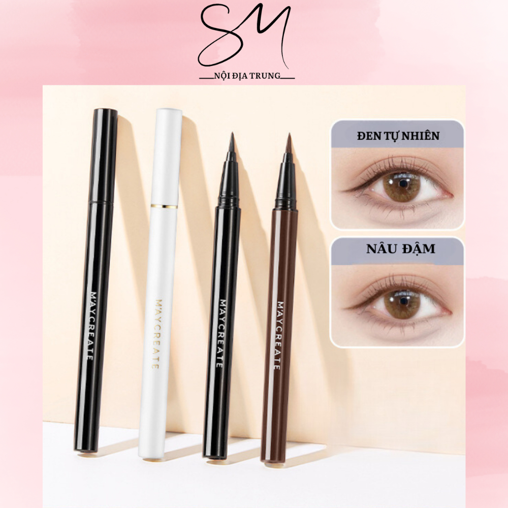 Bút Kẻ Mắt Nước MAYCREATE EYELINE Không Thấm Nước, Không Lem Hàng Nội Địa Trung