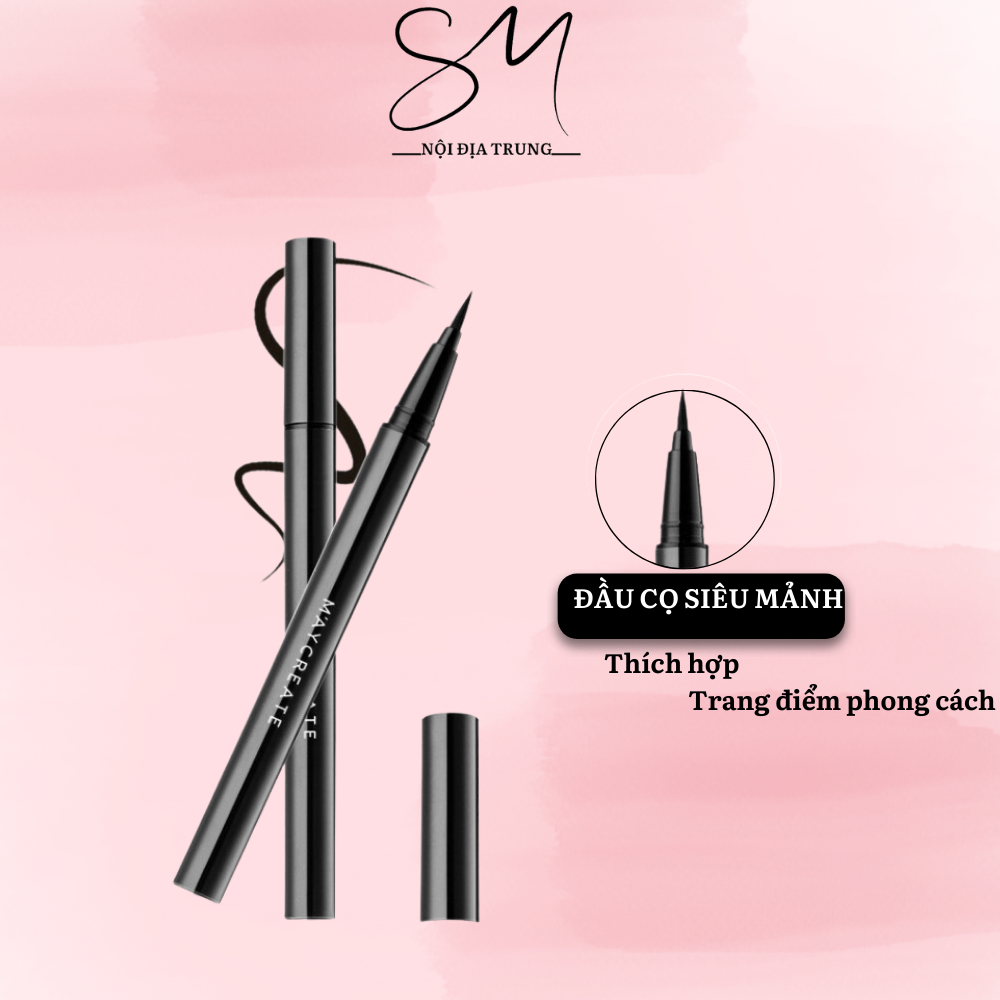 Bút Kẻ Mắt Nước MAYCREATE EYELINE Không Thấm Nước, Không Lem Hàng Nội Địa Trung