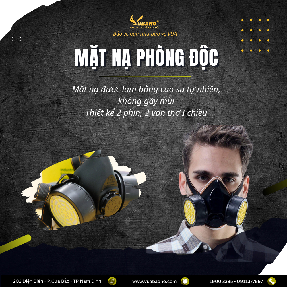 Mặt nạ phòng độc phin lọc đôi, hai van thở Blue Eagle NP306 Blue Eagle