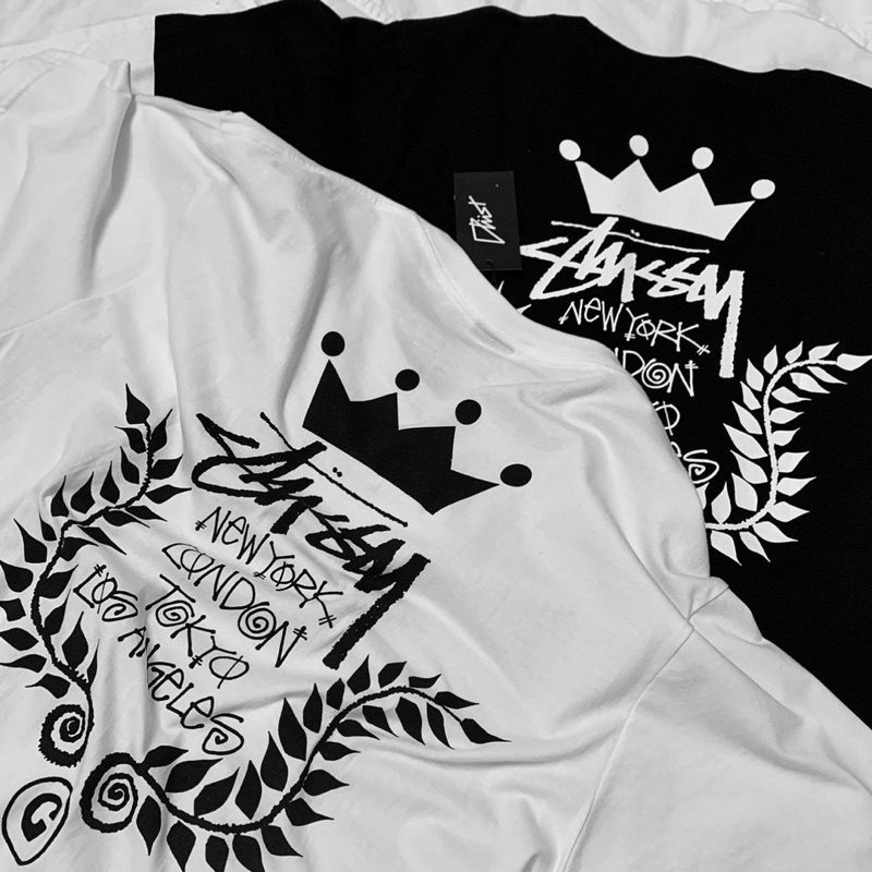 [STUSSY CHÍNH HÃNG] Áo Thun Stussy Crown Wreath