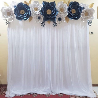 Rèm Loại 1 dày dặn (Đã may sẵn mép, tặng dây treo) Rèm vải voan lưới làm phông backgound sinh nhật, tiệc cưới, sự kiện.