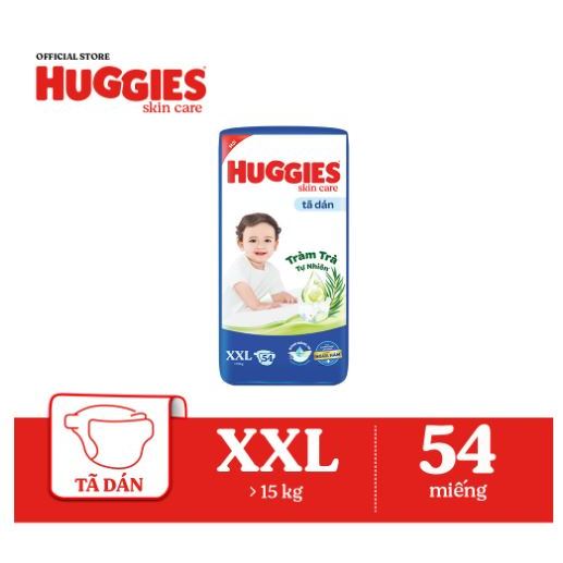 Tả Dán/Quần HUGGIES TRÀM TRÀM TRÀ TỰ NHIÊN  M76/L68/XXL56